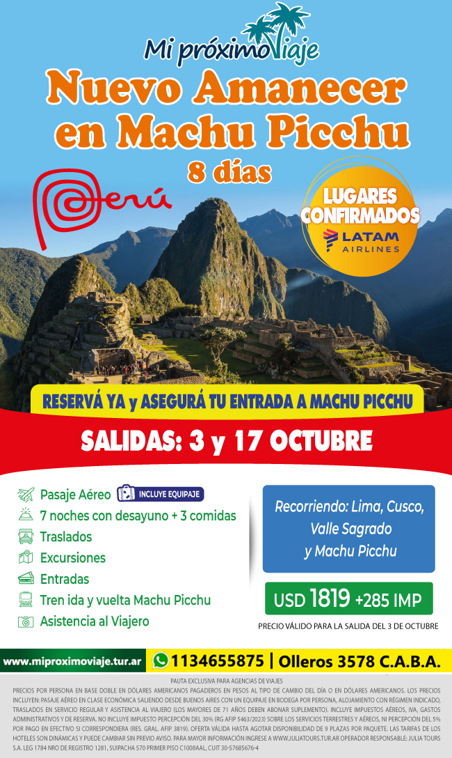 NUEVO AMANECER EN MACHU PICCHU